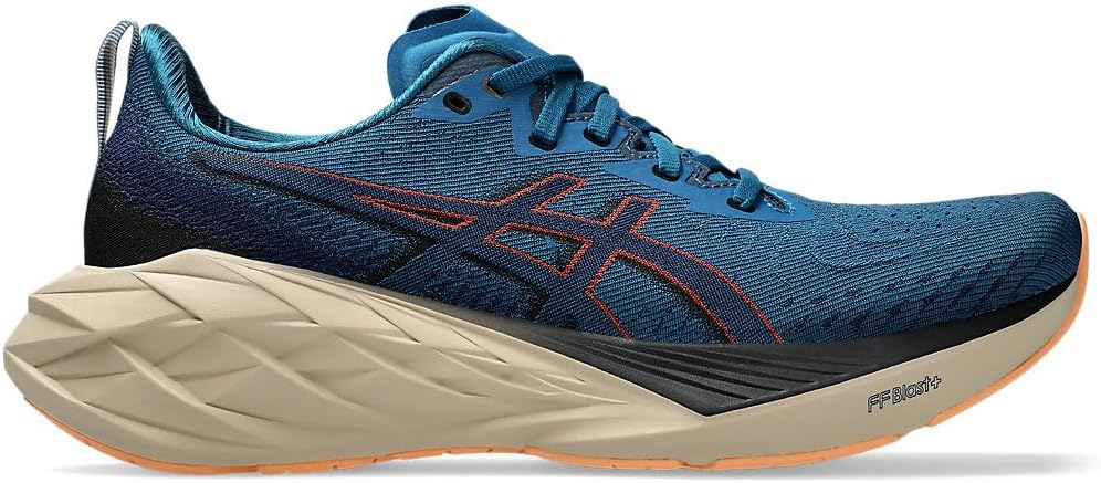 ASICS Novablast 4 Men's Trainers, Black Blue Expanse, EU 44.5